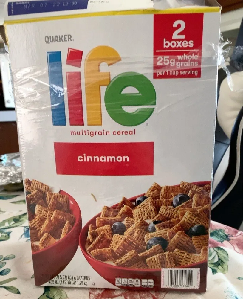 Life multigrain cereal cinnamon