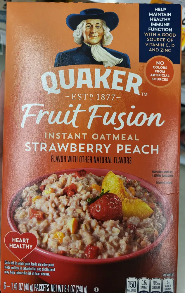 Fruit Fusion Strawberry Peach Oatmeal