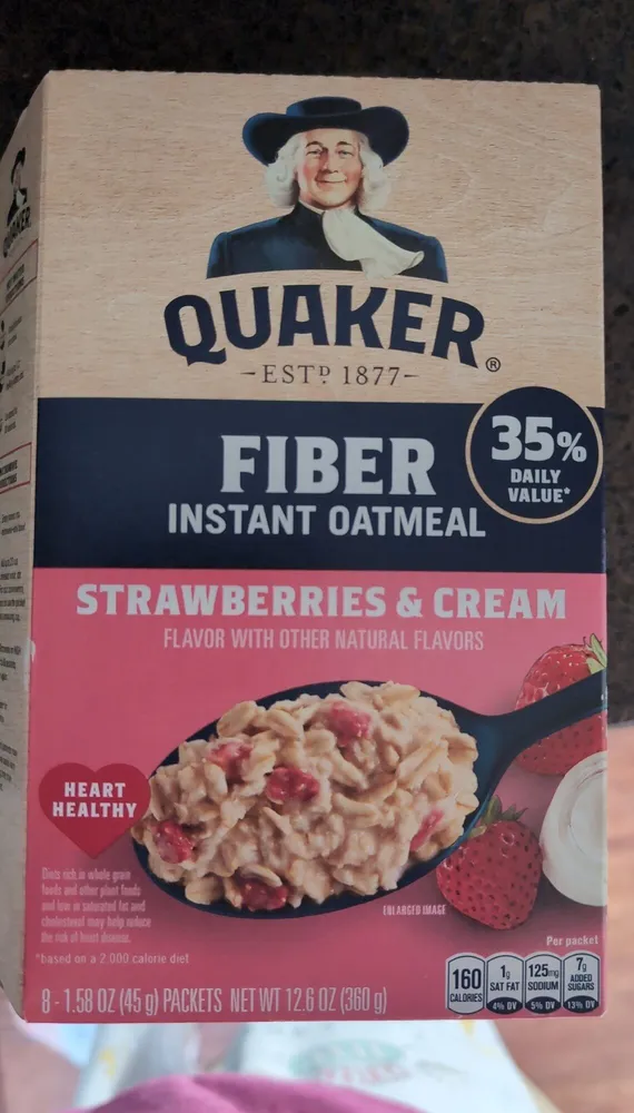 FIBER INSTANT OATMEAL STRAWBERRIES & CREAM
