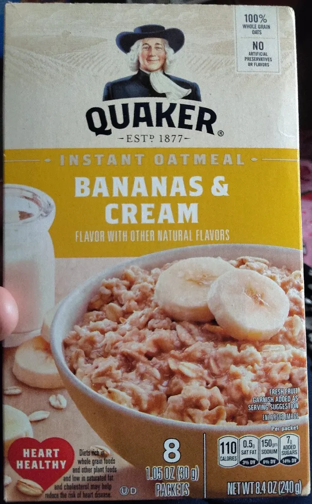 Bananas & Cream Instant Oatmeal