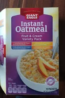 Instant Oatmeal fruit and cream variety pack