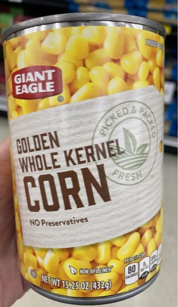 GOLDEN WHOLE KERNEL CORN