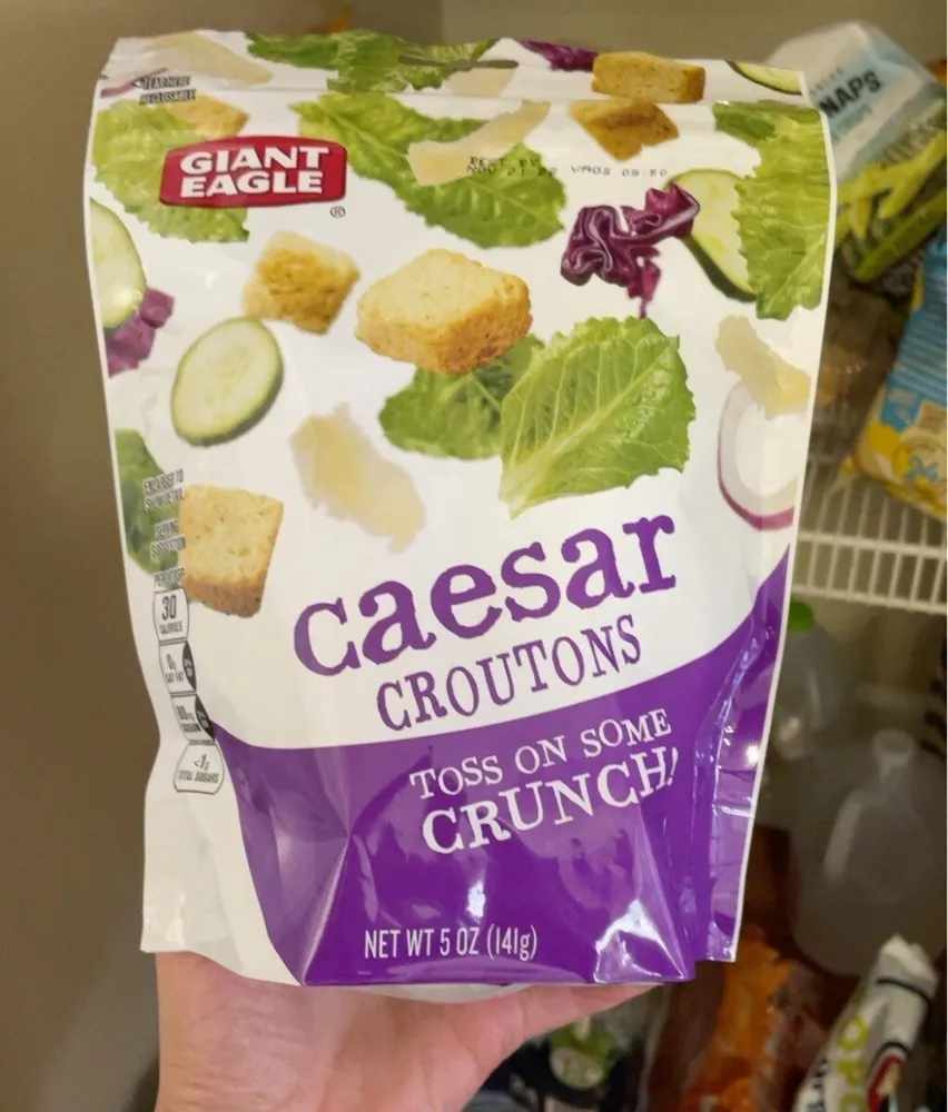 Caesar croutons