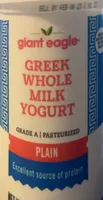 Greek whole milk yogurt