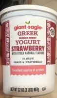 Greek blended nonfat yogurt strawberry