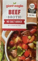 Beef broth- no salt added