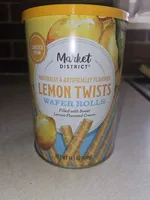 Lemon Twist Wafer Rolls