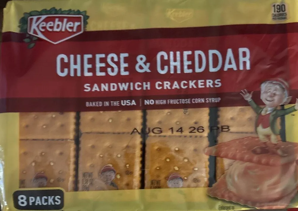 Keebler, sandwich crackers, cheddar cheese