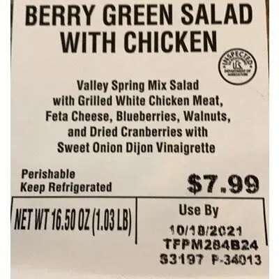 Berry Green Salad with Chicken