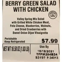 Berry Green Salad with Chicken