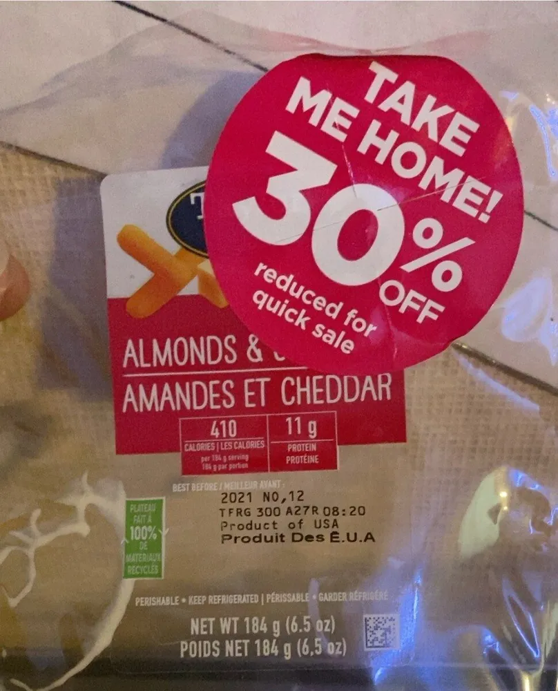 Almonds and cheddar