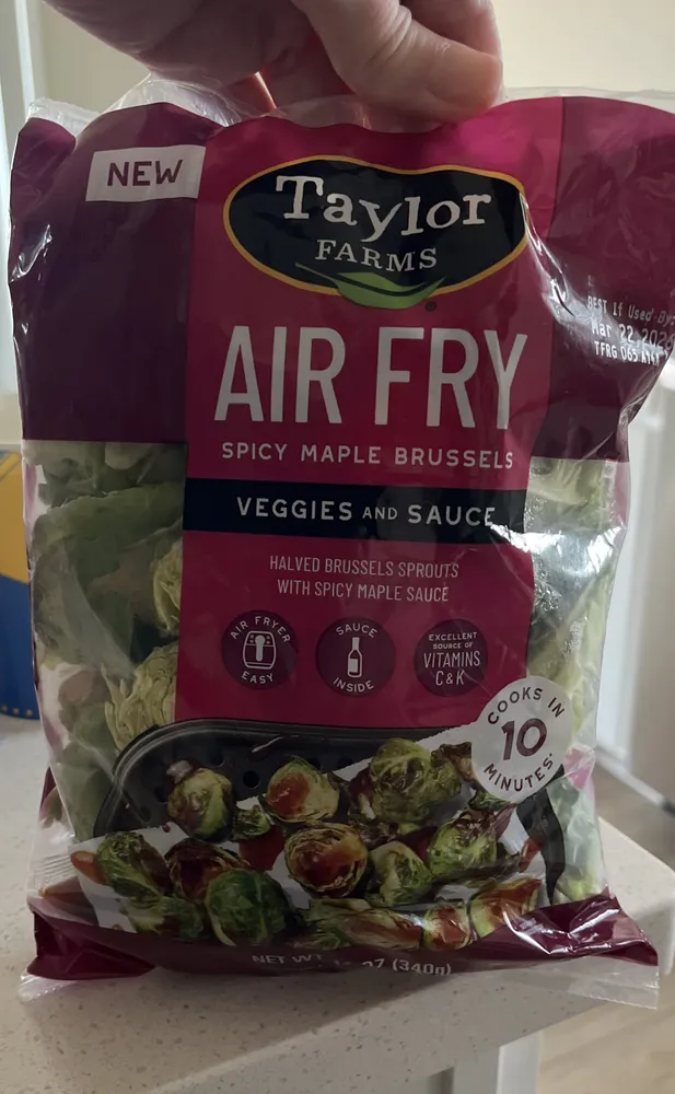 Air Fry Spicy Maple Brussels