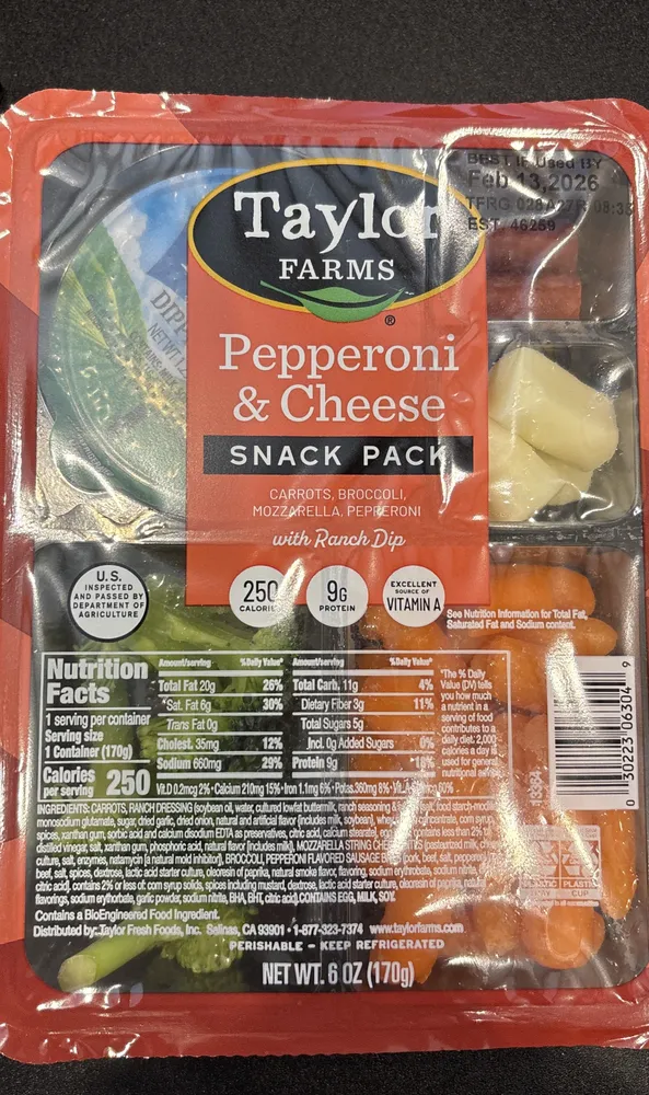 Pepperoni & Cheese Snack Pack