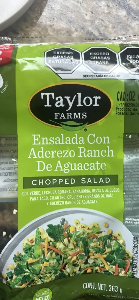 Ensalada Con Aderezo Ranch De Aguacate