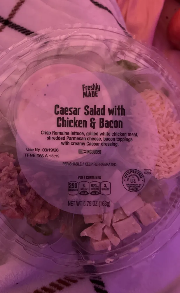 Caesar Salad with Chicken & Bacon