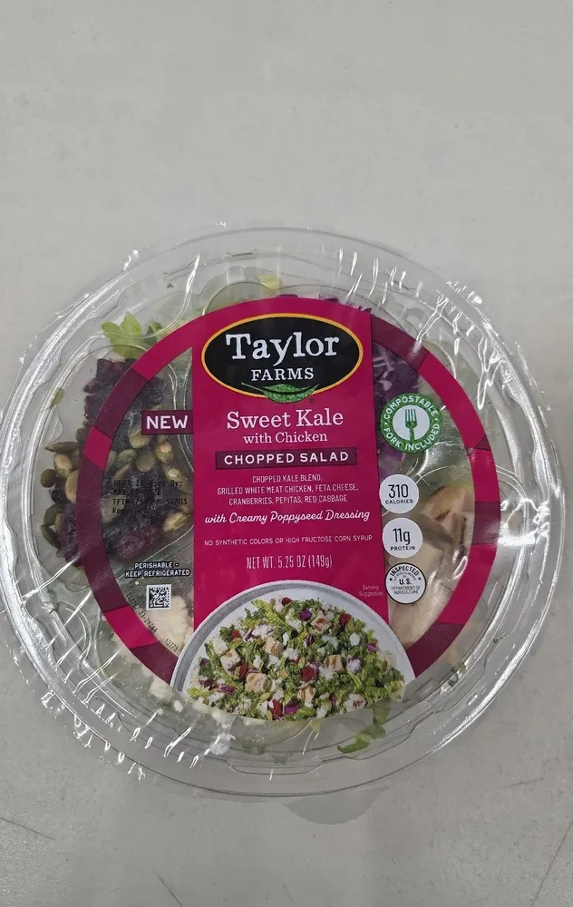 Sweet Kale with Chicken Chopped Salad