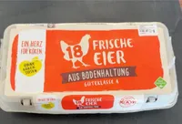 18 Frische Eier aus Bodenhaltung Güteklasse A