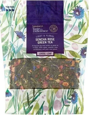 Taste the Difference Sencha Rose Green Tea Loose Leaf