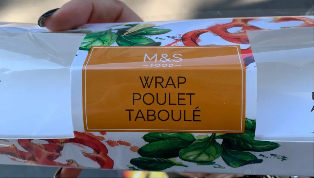 Wrap poulet taboulé