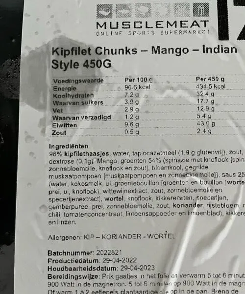 Kip filet mango Indian