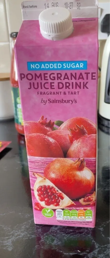 Pomegranate juice drink