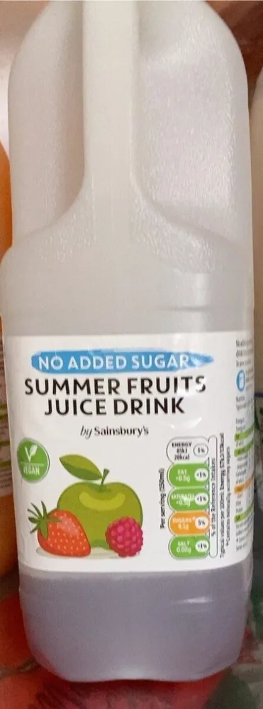 Summer fruits juice drink