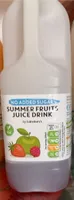 Summer fruits juice drink