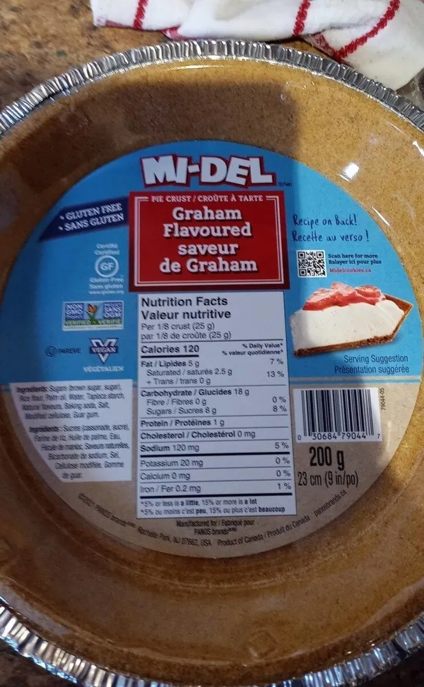 Croûte à tarte graham