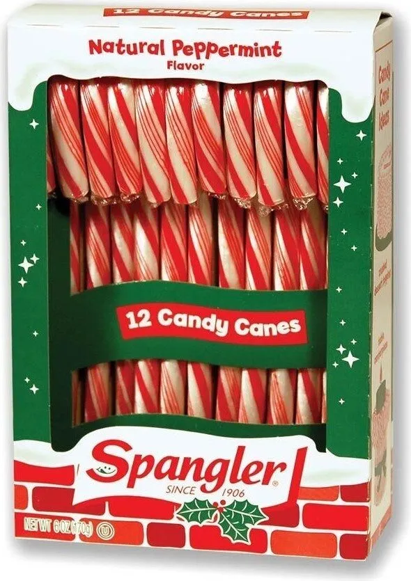 Natural peppermint candy canes