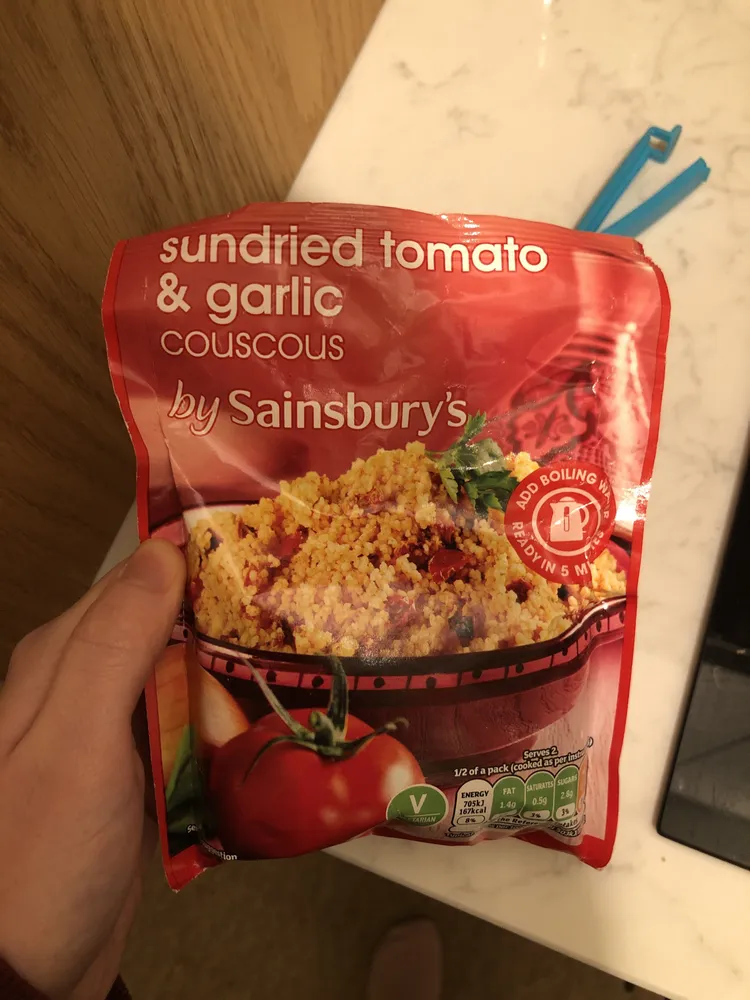 Sundried tomato & garlic couscous by Sainsbury's