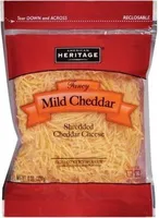 American Heritage Fancy Shredded Mild Cheddar Cheese, 8 Oz