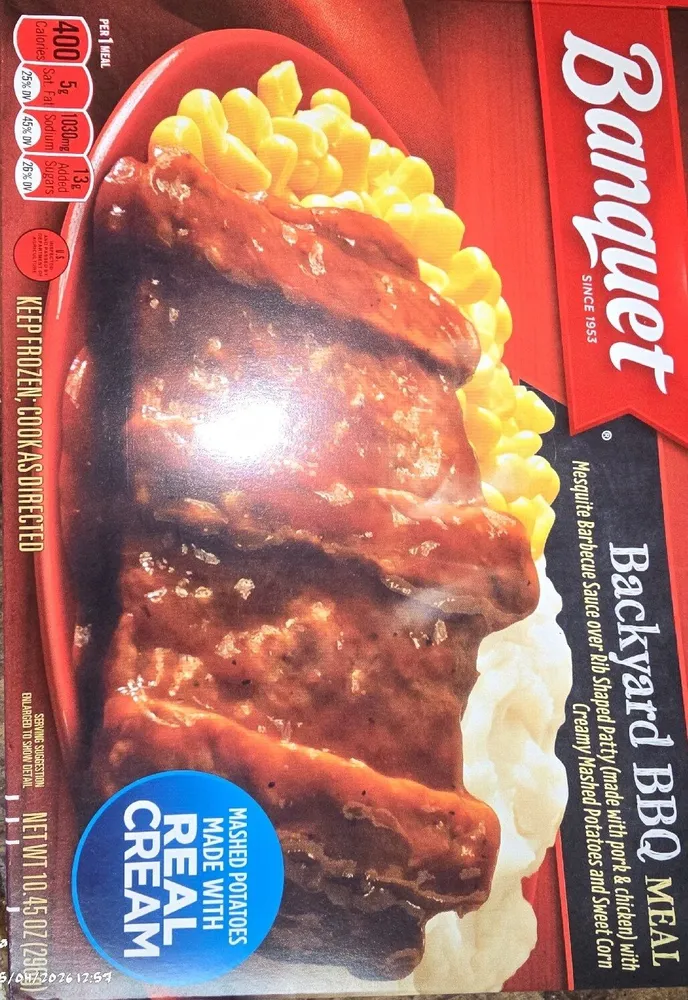 Backyard bbq meal