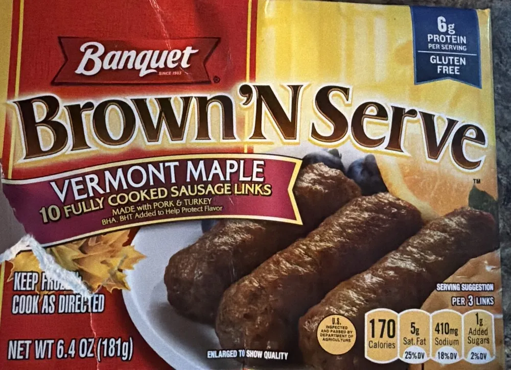 Vermont Maple Fully Cooked Sausage Links