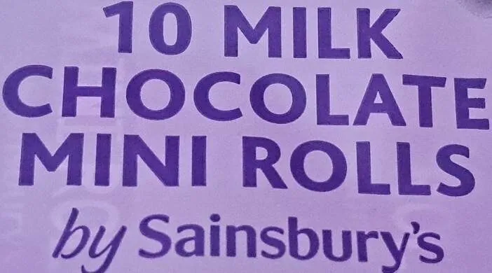 Milk chocolate mini rolls