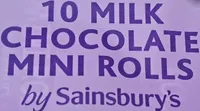 Milk chocolate mini rolls