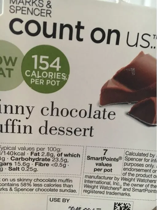 Skinny Chocolate Muffin Dessert