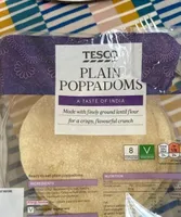 Tesco plain poppadoms