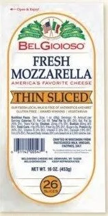 Thin Sliced Fresh Mozzarella Cheese