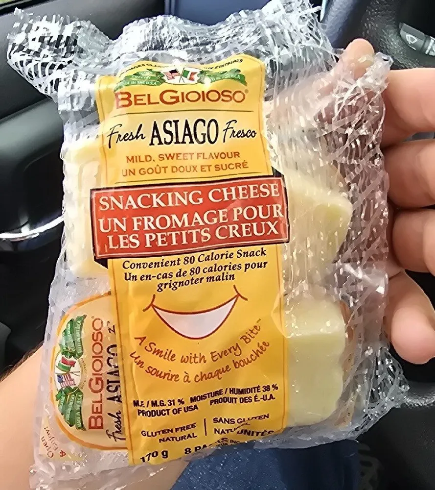 Fresh Asiago Fresco Snacking Cheese