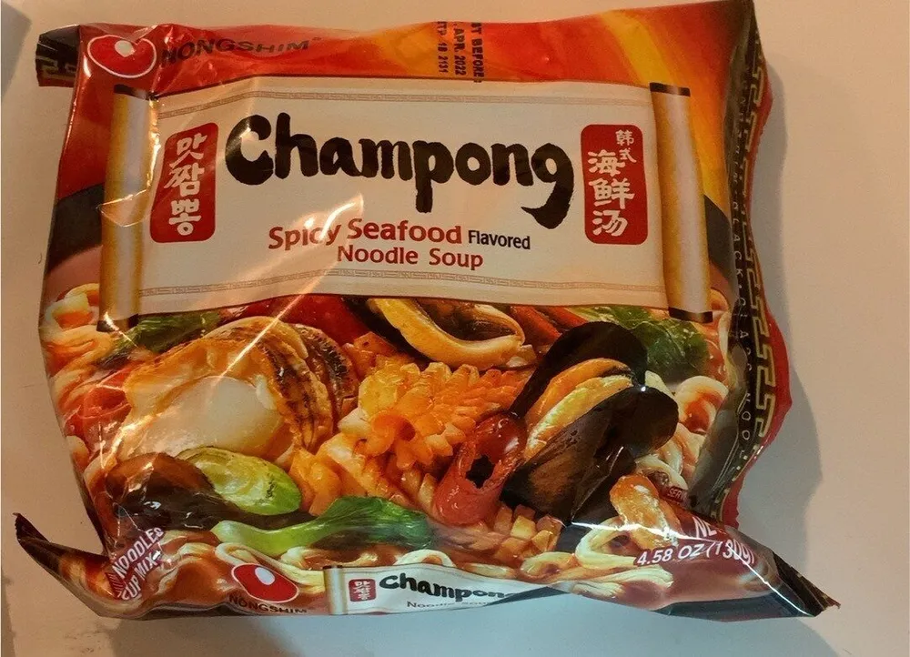 Champong Spicy Seafood Flavored Noodles