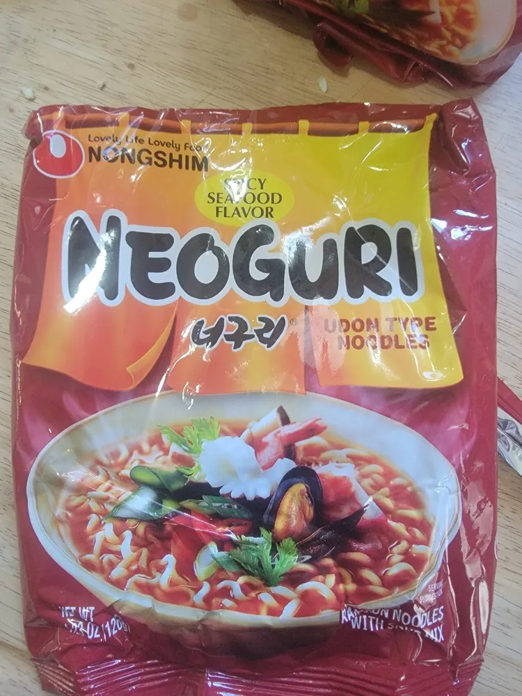 NEOGURI Spicy Seafood Flavor Udon Type Noodles