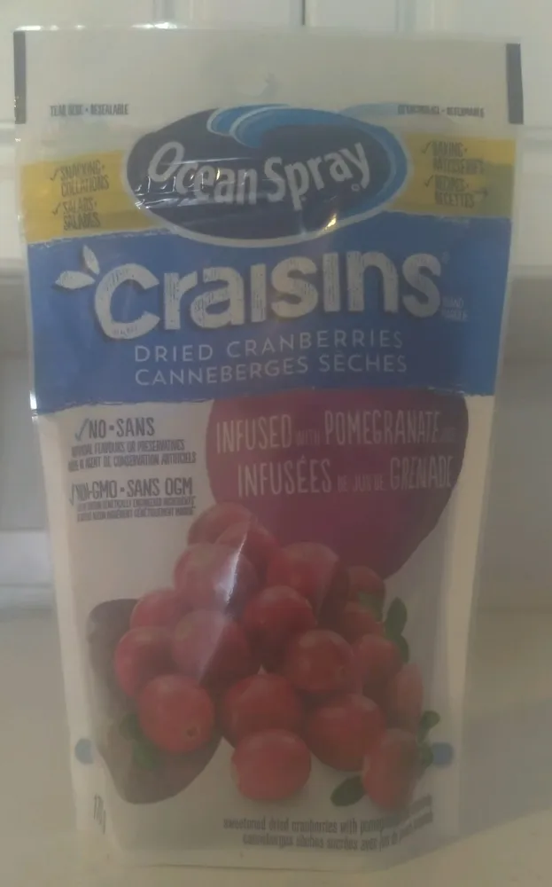 Craisins Infused with Pomegranate Juice