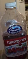 jus de canneberge et cerise