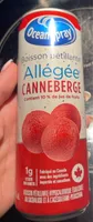 Boisson pétillante allégée canneberge
