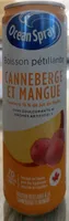 Boisson pétillante Canneberge et mangue