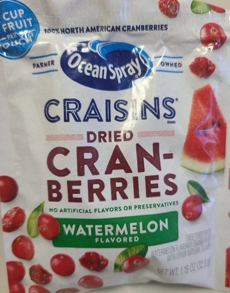 Craisins Dried Cranberries Watermelon Flavored