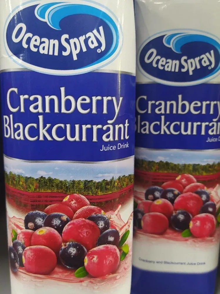 Cranberry blackcurrant juice