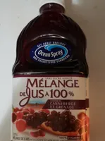 Jus de canneberge et grenade