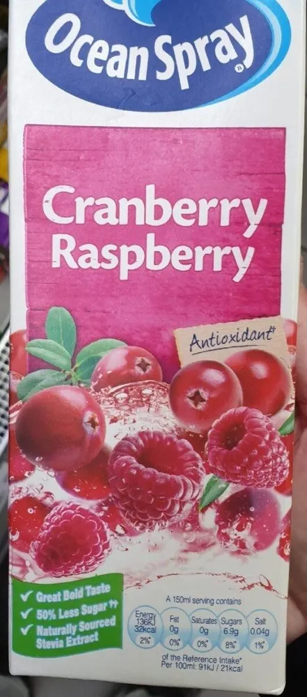 Cranberry and raspberry