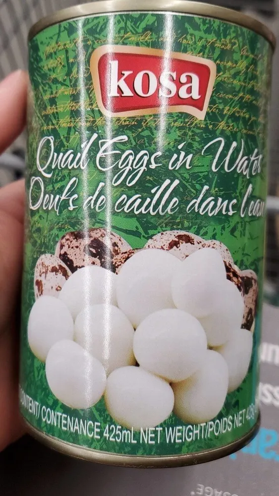 Quail eggs in water